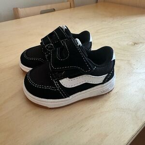 Vans Kids Black and White Shoes